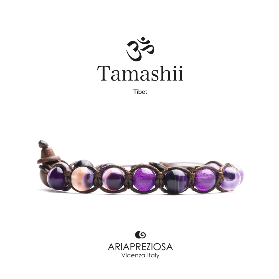 Bracciale TAMASHII Agata Purple Striata