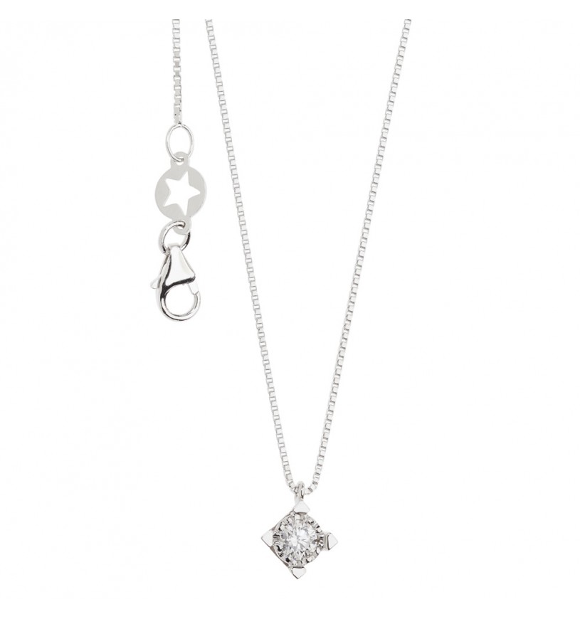 Collana Comete Punto Luce con Diamanti