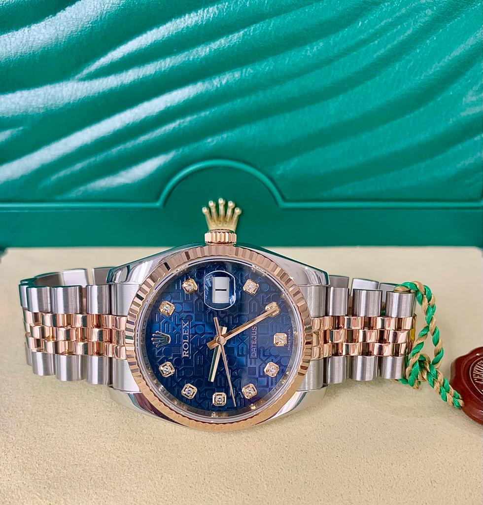 Rolex hot sale rosa diamanti